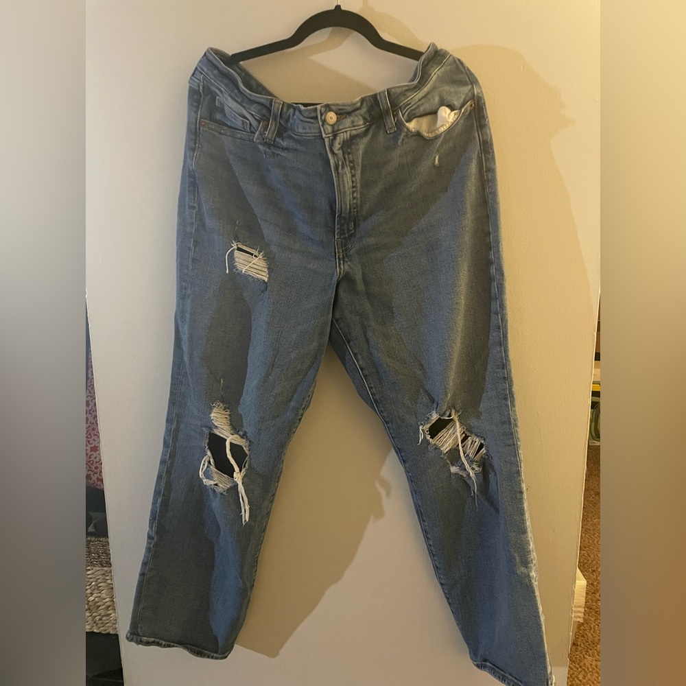 Old Navy OG loose Distressed Denim Jeans